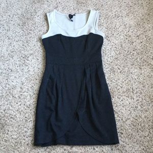 Black and tan fitted  dress